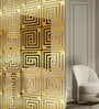 Static Jeny (Set Of 10) Gold Colour Acrylic Hanging Room Divider