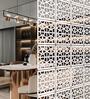 Static (Set Of 5) White Colour Acrylic Hanging Room Divider