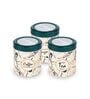 STC 750Ml Green Plastic (Set of 3) Airtight Container