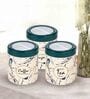 STC 750Ml Green Plastic (Set of 3) Airtight Container