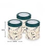STC 750Ml Green Plastic (Set of 3) Airtight Container