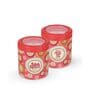 STC 750Ml Orange Plastic (Set of 2) Airtight Container