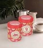 STC 750Ml Orange Plastic (Set of 2) Airtight Container