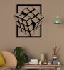Steel Black 3D Cube Metal Wall Art