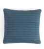 Steel Blue Shell 100% Cotton 18X18 Inches Knitted Cushion Cover With Filler
