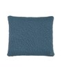 Steel Blue Shell 100% Cotton 20X20 Inches Knitted Cushion Cover With Filler