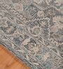 Blue Persian Viscose 8 ft x 10 ft Hand Tufted Carpet