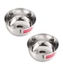 Steel Bowl Set of 2 |Stainless Steel Serving Bowl Set | Steel Bowls For Soup, Salad, Ramen, Cereal | Steel Vati Set Of 2
