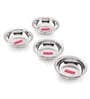 Steel Dahi wada Mixing Bowl Set of 4 19 cm X 4.5 cm 600 ml