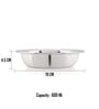 Steel Dahi wada Mixing Bowl Set of 4 19 cm X 4.5 cm 600 ml