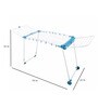 Steel Floor Rested Cloth Drying Stand (Length: 79 Inches)