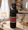 Black Stainless Steel Strip Line Water Bottle, 750 ml