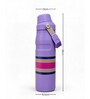 Purple Stainless Steel Strip Line Water Bottle, 750 ml