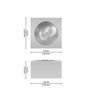 Steel Tealight Holder In Silver Set Of 2