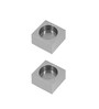 Steel Tealight Holder In Silver Set Of 2