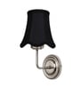 Steel Wall Light with Black Cotton Shade for Modern Interiors