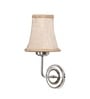 Steel Wall Mounted Lamp with Beige Jute Shade & Cafe