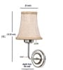 Steel Wall Mounted Lamp with Beige Jute Shade & Cafe