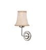 Steel Wall Mounted Lamp with Beige Jute Shade & Cafe