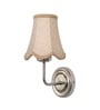 Steel Wall Mounted Light with Beige Jute Shade