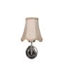 Steel Wall Mounted Light with Beige Jute Shade