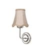 Steel Wall Mounted Light with Beige Jute Shade