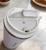 White Stainless Steel Insulated Coffee Mug with Carrying Strap, 550 ml