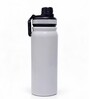 White Stainless Steel Shine Water Bottle with Flip Top Lid & Carry Loop, 750 ml