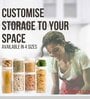 (Pack of 2) Stack & Lock Round Containers