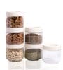 (Pack of 6) Stack & Lock Round Containers