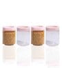 (Pack of 4) Stack & Lock Square Containers