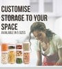 (Pack of 6) Stack & Lock Square Containers