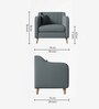 Stella 1 seater sofa in Rich Grey  colour