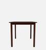 Stella Solid Wood 4 Seater Dining Table in Dark Walnut Finish