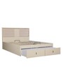Stellar Queen Size Bed with Storage in High Gloss White Finish
