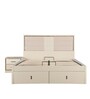 Stellar Queen Size Bed with Storage in High Gloss White Finish
