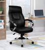 Stellar Leatherette Executive Chair in Black Colour