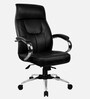 Stellar Leatherette Executive Chair in Black Colour
