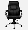 Stellar Leatherette Executive Chair in Black Colour