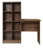 Stellar Study Desk With Bookshelf & Stool in Walnut Colour