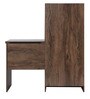 Stellar Study Desk With Bookshelf & Stool in Walnut Colour