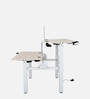 Stellar Work Station in White Finish With Adjustable Height