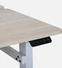 Stellar Work Station in White Finish With Adjustable Height