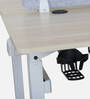 Stellar Work Station in White Finish With Adjustable Height