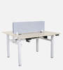 Stellar Work Station in White Finish With Adjustable Height
