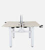 Stellar Work Station in White Finish With Adjustable Height