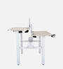 Stellar Work Station in White Finish With Adjustable Height