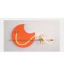 Stello Artistic LED Wall Light with Abstract Figures and Orange Moon Design