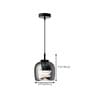 Stello Contemporary Smoke Glass Pendant Light