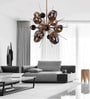 Stello Cosmic Burst Chandelier   Smoked Glass & Gold Finish